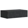 vidaXL Mesa Lateral Montada en la Pared Negro 59 x 34,5 x 17 cm