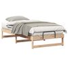 vidaXL Estructura de cama Marrón 75 x 190 cm Madera de pino macizo
