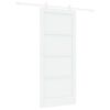 vidaXL Puerta Corredera 86 x 198,5 cm Madera de ingenier&iacute;a Blanco