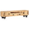 vidaXL Mueble de TV de madera maciza de mango 150x30x37 cm