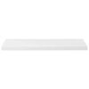 vidaXL Estante flotante de pared 2 uds MDF blanco brillo 90x23,5x3,8cm