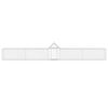 vidaXL Gallinero acero galvanizado 9x1x1,5 m