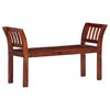 vidaXL Banco de madera maciza de acacia 111 cm