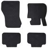vidaXL Alfombrilla de Coche 4 pcs Negro adecuado para BMW 1er 2017-