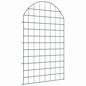 vidaXL Juego de Cercas para Estanque 8 pcs Verde 50 x 80 cm Acero