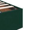 vidaXL Estructura de cama otomana colchones terciopelo verde oscuro