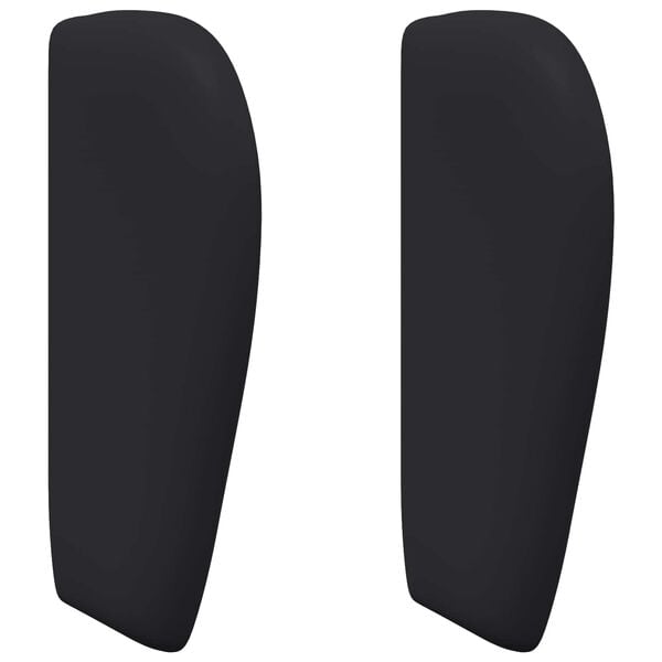 vidaXL Oreja de cabecero Negro 40 x 23 x 6 cm PVC