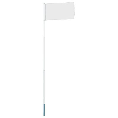 vidaXL Asta de bandera telescópica de aluminio 4 m