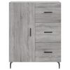 vidaXL Aparador alto madera contrachapada gris sonoma 69,5x34x180 cm
