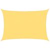vidaXL Toldo de vela rectangular HDPE 4x6 m beige