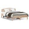 vidaXL Estructura de cama sin colch&oacute;n madera maciza de pino 140x190 cm