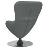vidaXL Sill&oacute;n huevo Gris oscuro 63 x 73 x 90 cm tela