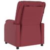 vidaXL Sill&oacute;n de masaje el&eacute;ctrico cuero sint&eacute;tico rojo tinto