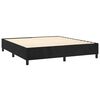 vidaXL Estructura Estructura de cama con somier terciopelo negro 200x200 cm