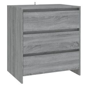 vidaXL Aparador de madera contrachapada gris Sonoma 70x41x75 cm