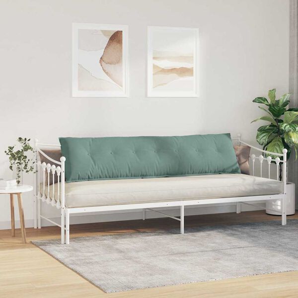 vidaXL Coj&iacute;n de Espalda Verde Mar 200 x 50 cm Tela de pana