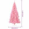 vidaXL &Aacute;rbol de Navidad con 300 LED con soporte Rosa 210 cm PVC