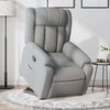 vidaXL Sillón reclinable elevable de tela gris claro