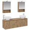 vidaXL Juego de Muebles de Ba&ntilde;o 5 uds. Roble artisan