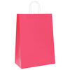 vidaXL Bolsas de papel con asas 50 uds rosa 32x17x44 cm