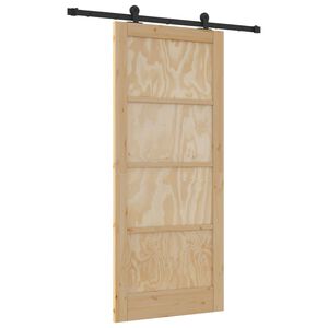 vidaXL Puerta Corredera ORKDAL Natural 86 x 198,5 cm