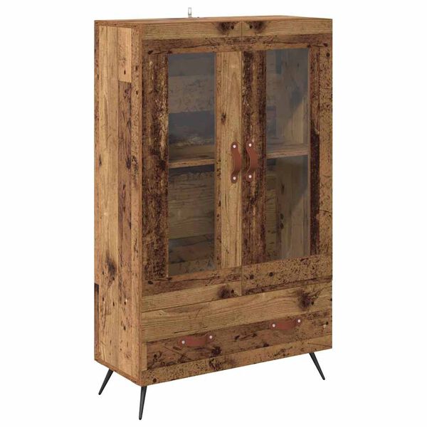 vidaXL Alacena con caj&oacute;n Madera Vieja 69,5 x 31 x 115 cm