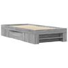 vidaXL Estructura de cama madera de ingeniería gris Sonoma 75x190 cm