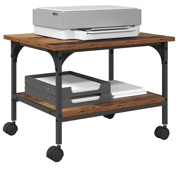 vidaXL Soporte para Impresora Madera Vieja 50 x 40 x 38 cm