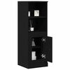 vidaXL Buffet Roble Negro 36 x 35.5 x 103.5 cm Madera contrachapada