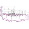 vidaXL Estructura de cama sin colchón madera de pino maciza 120x200 cm
