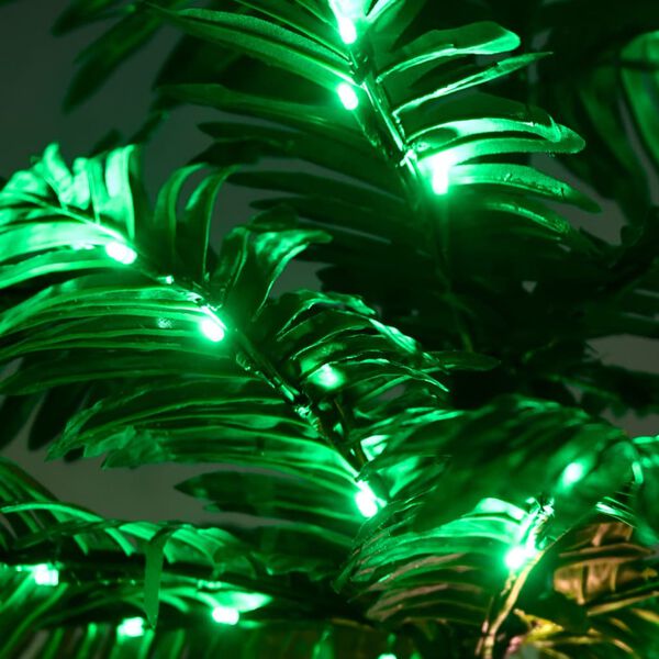 vidaXL Palmera artificial con 192 LED blanco c&aacute;lido 300 cm