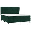 vidaXL Cama box spring con colch&oacute;n terciopelo verde oscuro 160x200 cm