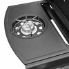 vidaXL Barbacoa grill de gas 6+1 quemadores negra