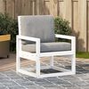 vidaXL Silla de jard&iacute;n madera maciza de pino blanco 57,5x63x76 cm