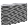 vidaXL Jardinera arriate acero galvanizado antracita 114x40x68 cm