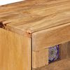 vidaXL Armario de Noche Natural 50 x 33 x 60 cm Madera de mango maciza