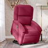 vidaXL Sill&oacute;n reclinable elevable terciopelo rojo tinto