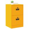 vidaXL Mueble archivador con caj&oacute;n Amarillo Mostaza 44 x 50 x 106.5 cm