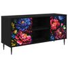 vidaXL Mueble de TV KIEL 102 x 33 x 51 cm Roble Negro