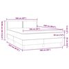 vidaXL Cama box spring con colch&oacute;n terciopelo rosa 160x220 cm