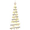 vidaXL &Aacute;rbol de Navidad colgante con bolas 120 cm 50 LED Blanco C&aacute;lido