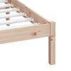 vidaXL Estructura de cama madera maciza de pino 140x200 cm