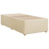 vidaXL Cama box spring con colchón tela color crema 90x190 cm