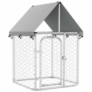 vidaXL Perrera de exterior con tejado 100x100x150 cm