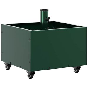 vidaXL Base para sombrilla Manual Verde 45 x 45 x 45 cm Acero