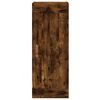 vidaXL Aparador de madera contrachapada roble ahumado 34,5x34x180 cm