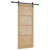 vidaXL Puerta Corredera ORKDAL Marr&oacute;n 86 x 211 cm