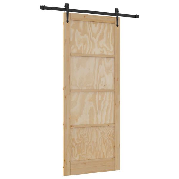 vidaXL Puerta Corredera ORKDAL Marr&oacute;n 86 x 211 cm