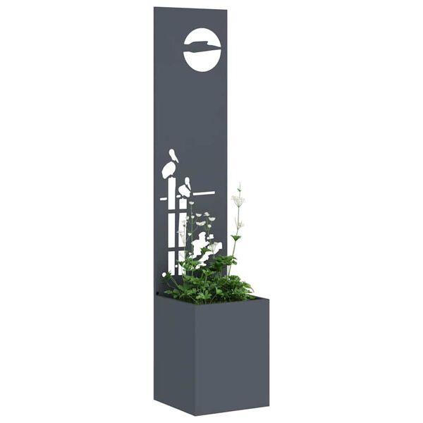 vidaXL Pantalla de Privacidad para Jardín Calado Antracita 32 x 140 cm