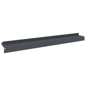 vidaXL Borde de C&eacute;sped 10 uds. 100 x 10 x 8 cm Acero Gris antracita